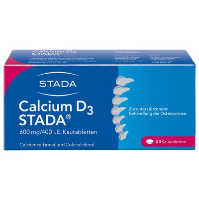 CALCIUM D3 STADA 600 mg/400 I.E. Kautabletten