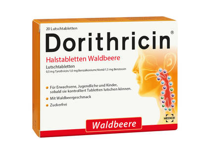 DORITHRICIN Halstabletten Waldbeere