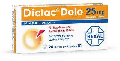 DICLAC Dolo 25 mg berzogene Tabletten