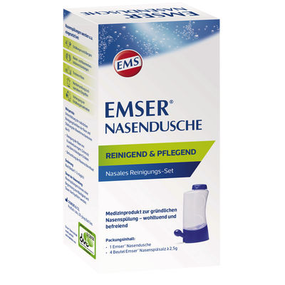EMSER Nasendusche mit 4 Btl.Nasenspülsalz