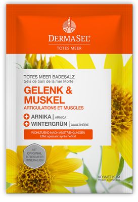 DERMASEL Totes Meer Badesalz Gelenk & Muskel