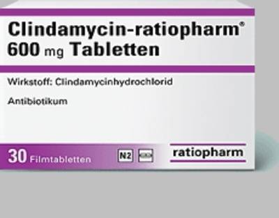 CLINDAMYCIN-ratiopharm 600 mg Filmtabletten