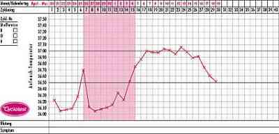 CYCLOTEST Kurvenbltter fr Fruchtbarkeitsprofil