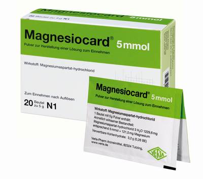 MAGNESIOCARD 5 mmol Plv.z.Her.e.Lsg.z.Einnehmen