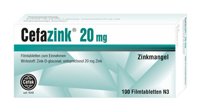 CEFAZINK 20 mg Filmtabletten