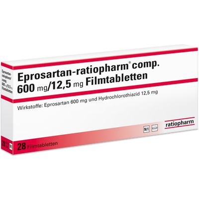 EPROSARTAN-ratiopharm comp.600 mg/12,5 mg Filmtab.