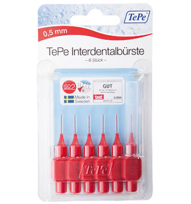 TEPE Interdentalbrste 0,5mm rot